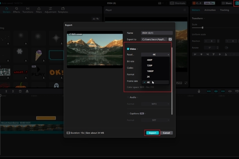 cách làm video dọc CapCut 7
