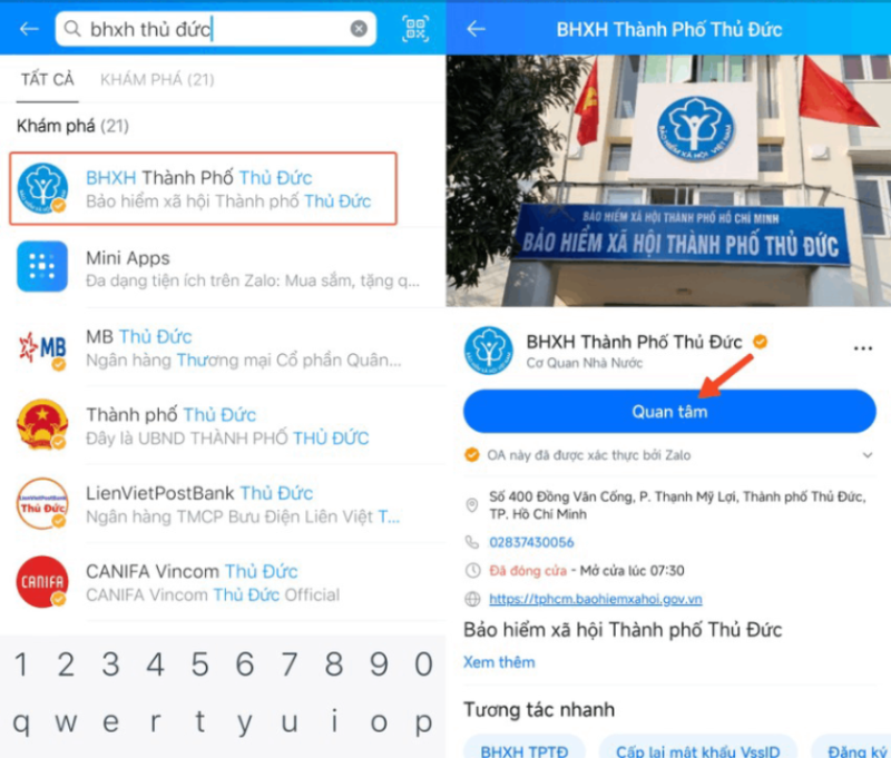 Cách lấy lại mật khẩu đăng nhập VssID bằng Zalo - hình 1