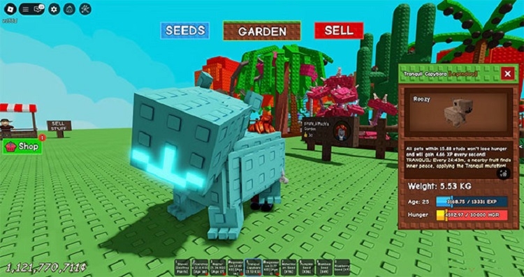 Cách lấy thú cưng đột biến Tranquil trong Grow A Garden 2