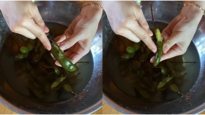 cách lột vỏ me xanh (Hình 4)