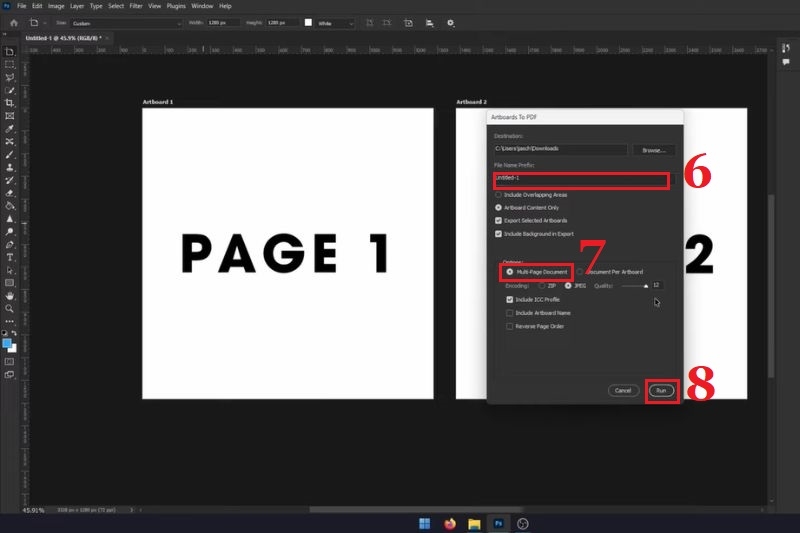 Cách lưu file PDF trong Photoshop ảnh 10