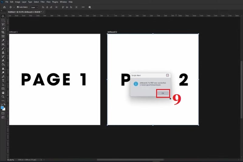 Cách lưu file PDF trong Photoshop ảnh 11