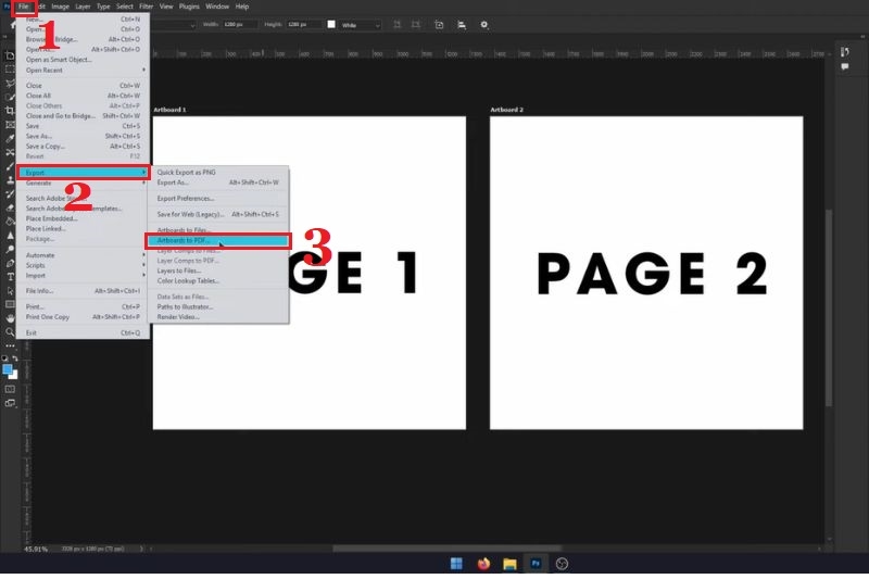 Cách lưu file PDF trong Photoshop ảnh 8