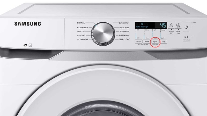 cách mở máy giặt Samsung khi bị khóa 3