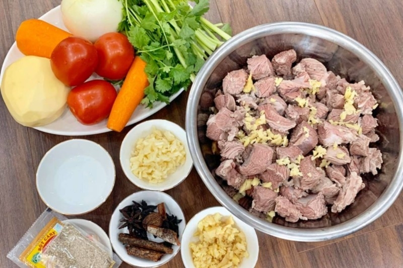 cách nấu bò sốt vang 2