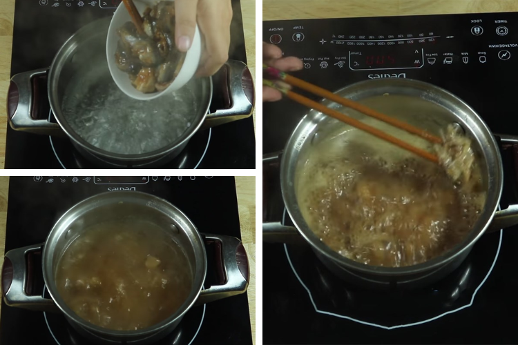 Cách nấu bún mắm cá linh hình 4
