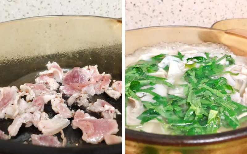 Cách nấu canh mít non với thịt heo