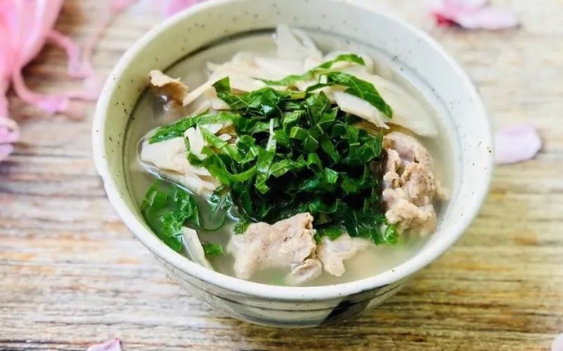 Canh mít non thịt heo