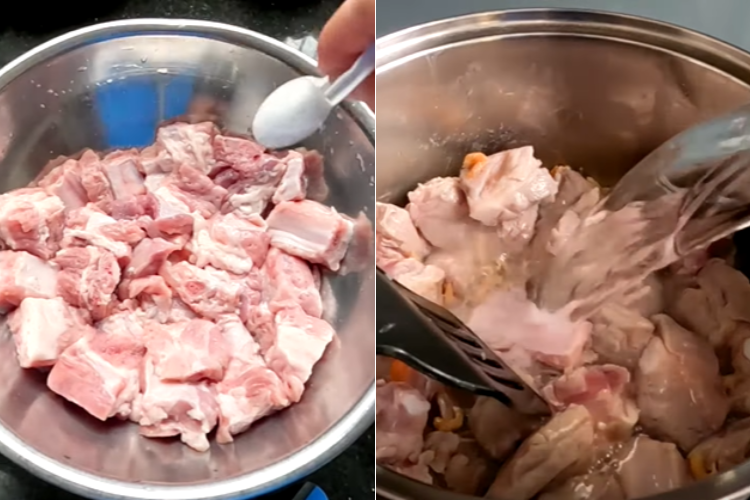 Cách nấu cháo sườn bột 3