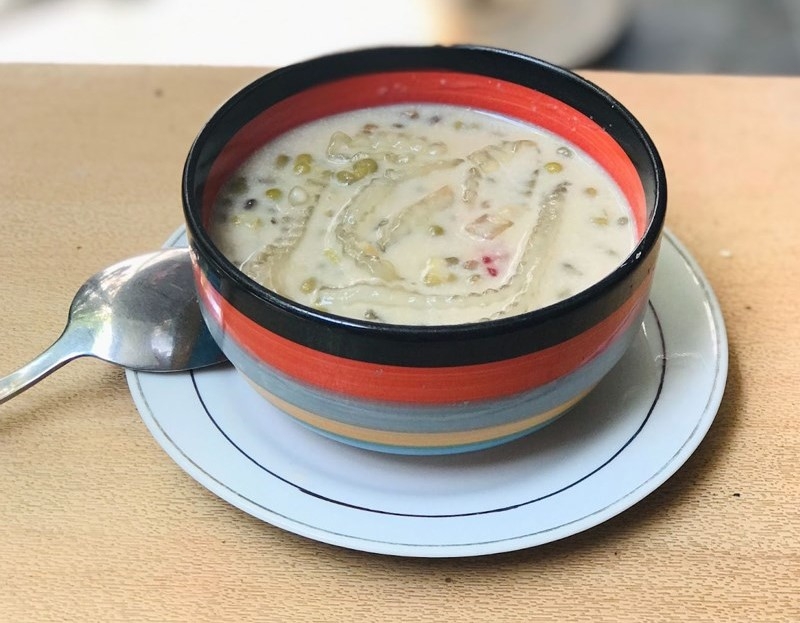 chè đậu xanh bột báng