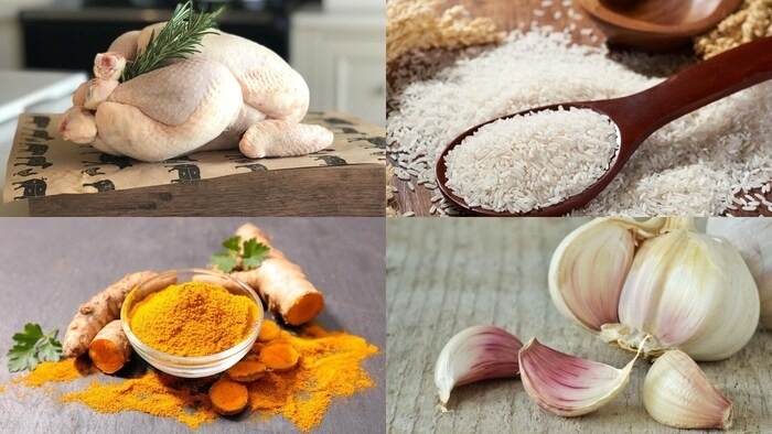 Cách nấu cơm gà Hội An bằng nồi cơm điện hình 1
