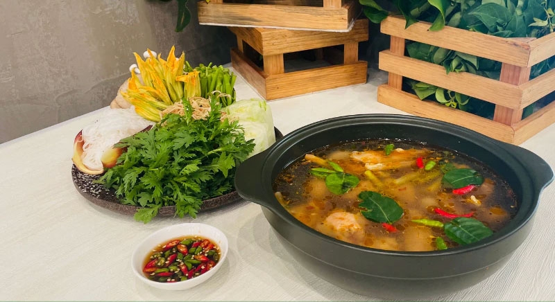 Cách nấu lẩu gà chanh ớt hình 5
