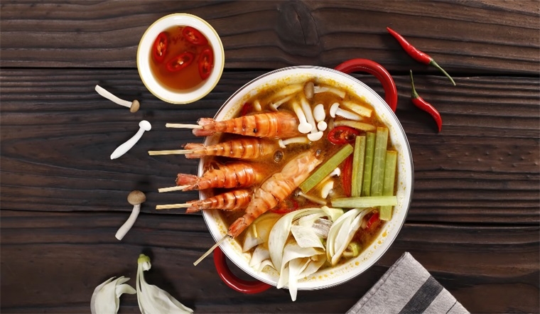 cách nấu lẩu tôm 8