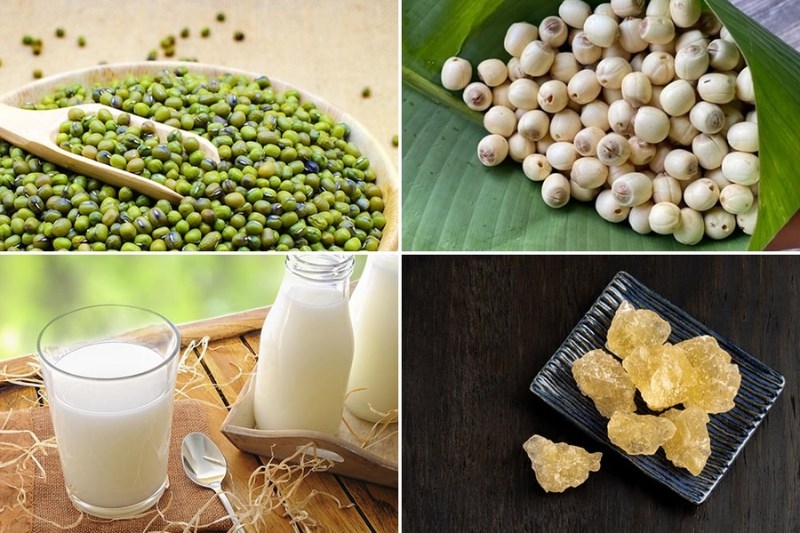 cách nấu sữa hạt sen 7