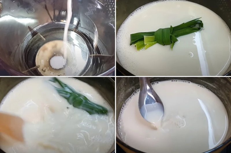 cách nấu sữa hạt sen 9
