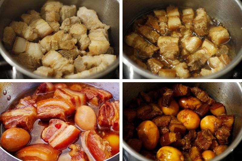 Cách nấu thịt kho tàu miền Bắc ảnh 3