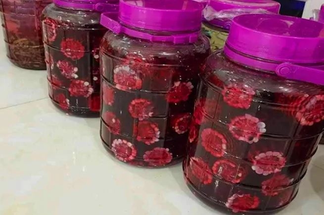 cách ngâm rượu ngô tím 4