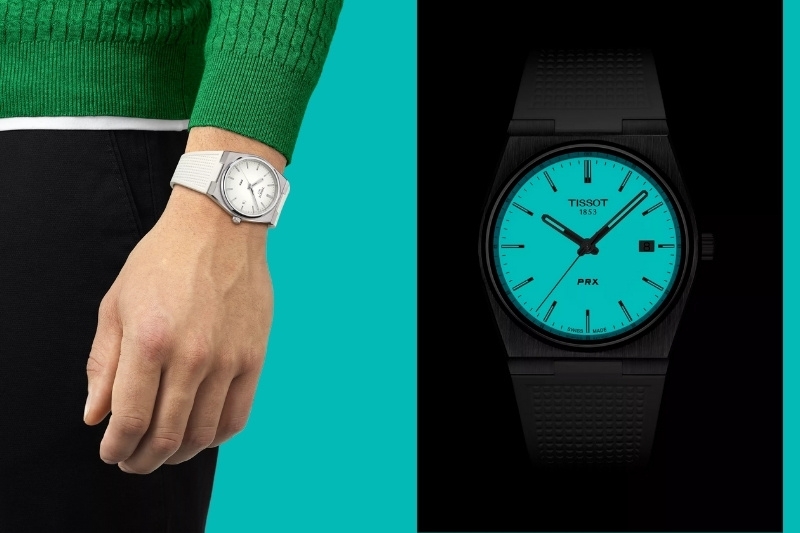 cách nhận biết đồng hồ Tissot chính hãng qua mặt phát dạ quang