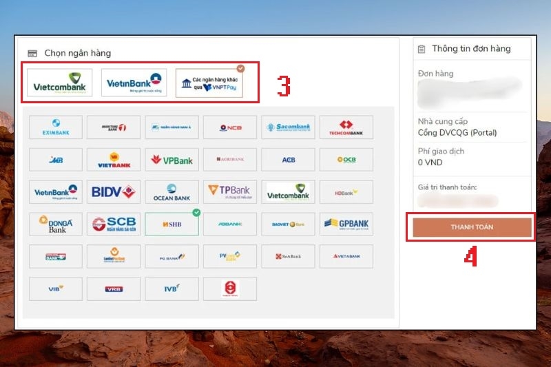 Cách nộp phạt vi phạm giao thông online ảnh 9