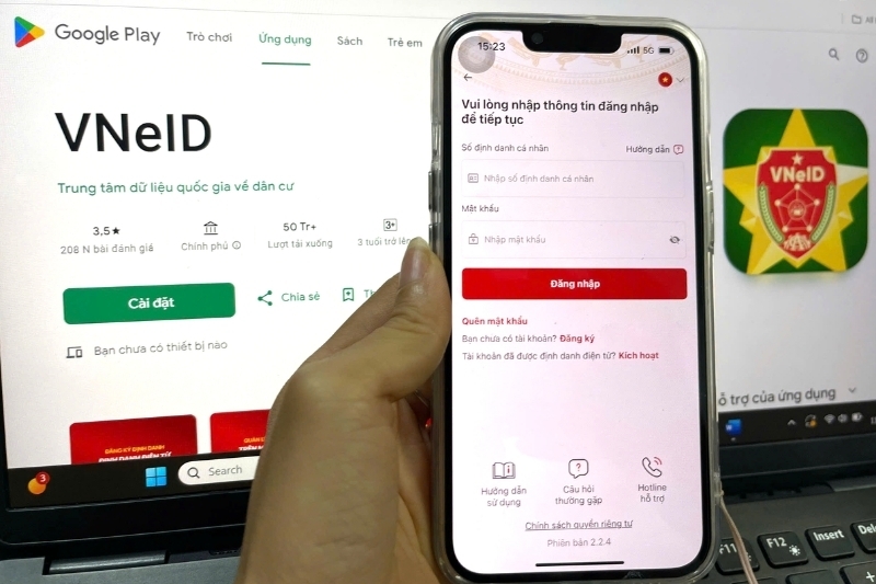 Cách nộp sổ đỏ trên VNeID 4