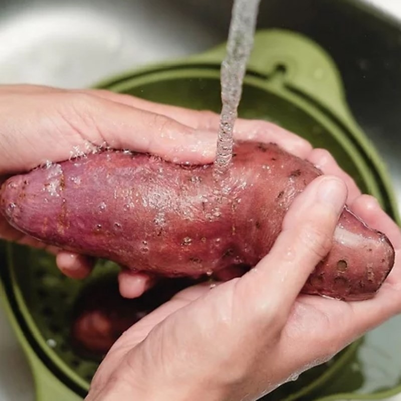 cách nướng khoai héo vỏ chảy mật hình 5