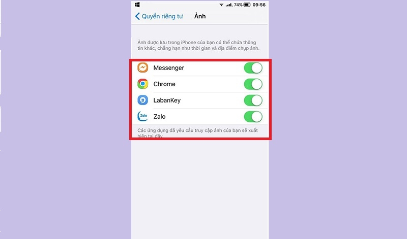 check ứng dụng theo dõi người dùng iPhone 6