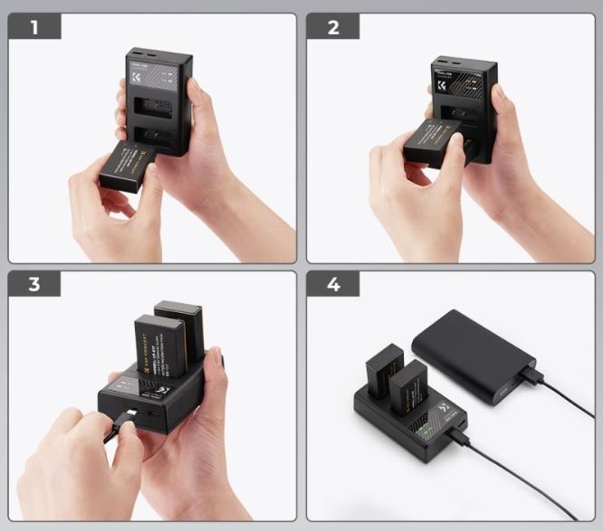 cách sạc pin máy ảnh Canon 2