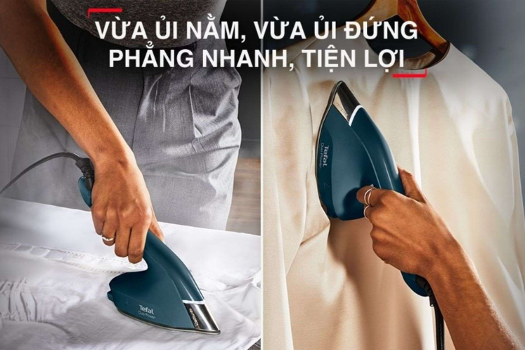 c&aacute;ch sử dụng b&agrave;n ủi hơi nước đứng tefal h&igrave;nh 2