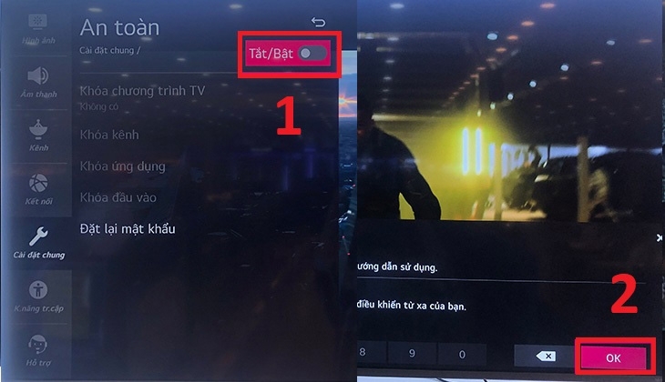 c&aacute;ch sử dụng chế độ kh&oacute;a trẻ em tr&ecirc;n Smart tivi LG - H&igrave;nh 3