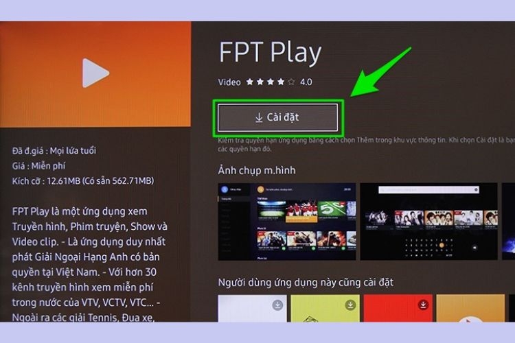 Cách sử dụng FPT Play cho Smart Tivi LG 6