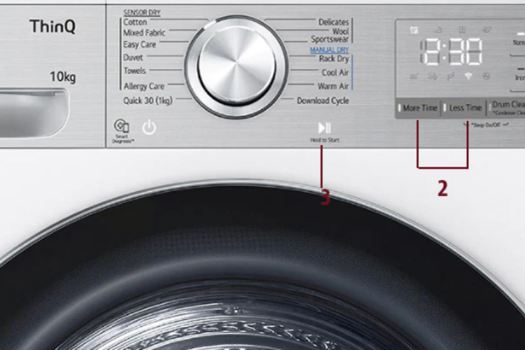 cách sử dụng máy sấy lg heatpump 6