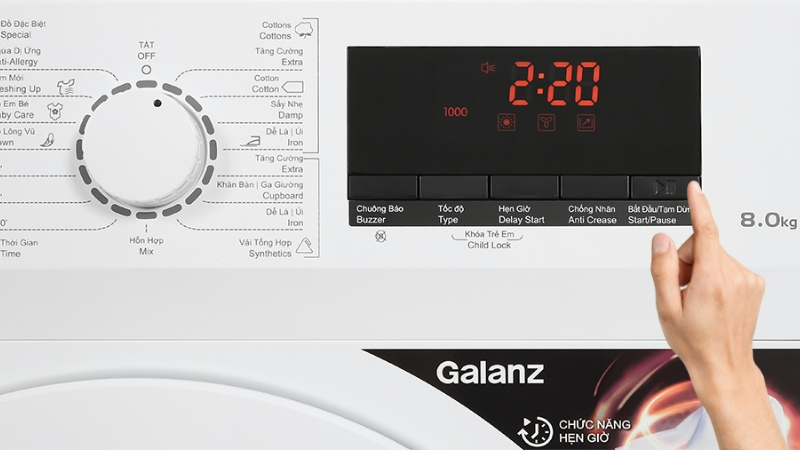Cách sử dụng máy sấy quần áo Galanz (hình 5)