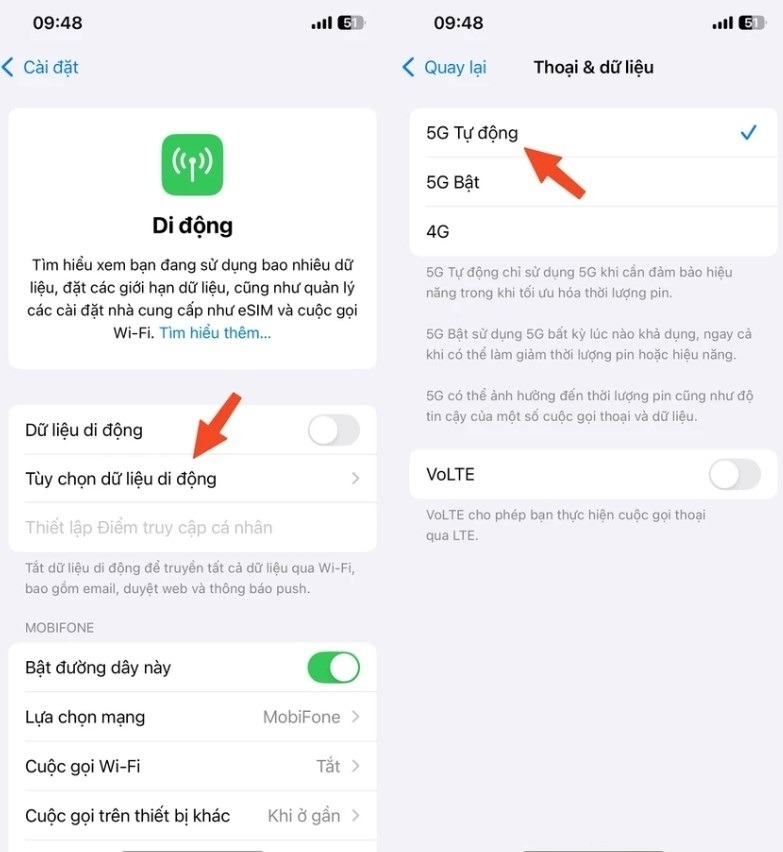Cách sửa lỗi iPhone mất kết nối 5G 2