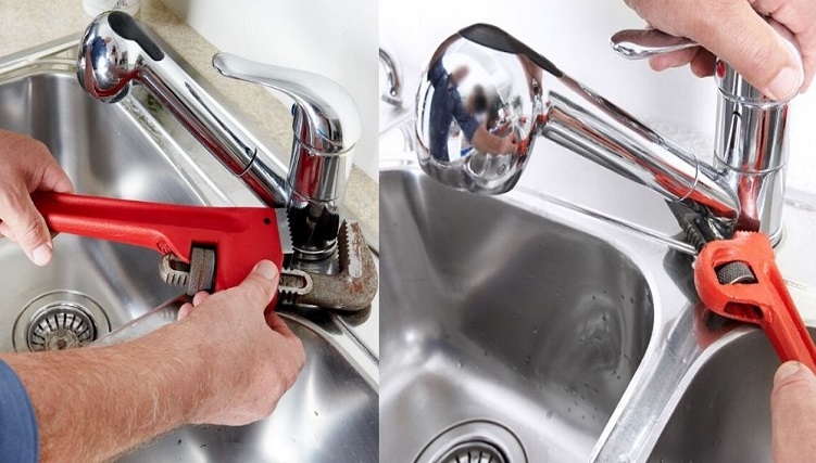 cách sửa vòi nước rửa chén bị rỉ nước 4