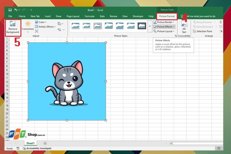 Cách tách nền khỏi ảnh trong Excel ảnh 2