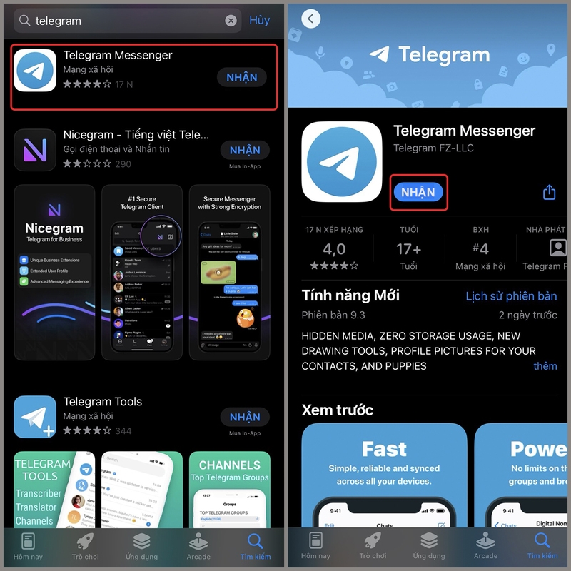 Tải Telegram cho iPhone 3