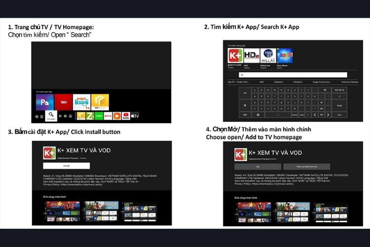 Cách tải và cài App K+ trên tivi Samsung 1