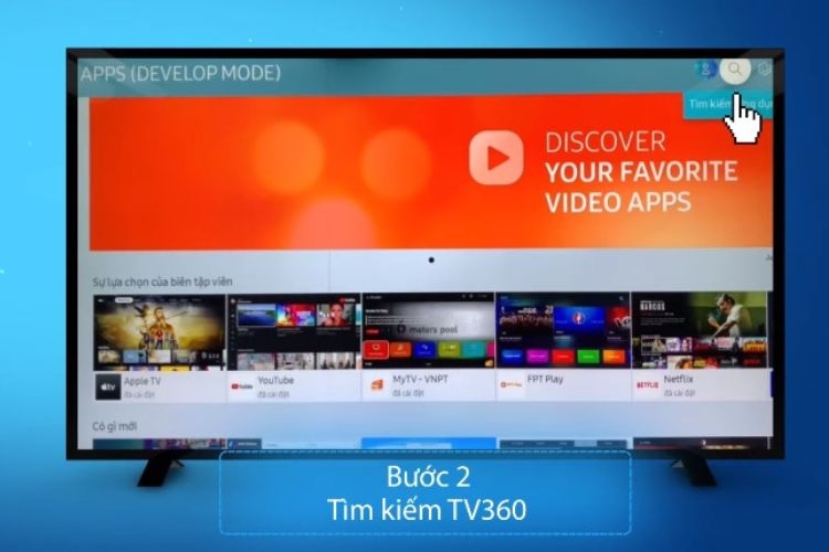 Cách tải và cài đặt TV360 trên tivi Samsung