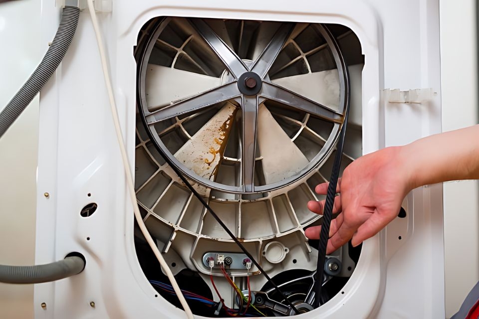 Cách tăng dây curoa máy giặt Toshiba đơn giản tại nhà, ai cũng làm được nhanh chóng