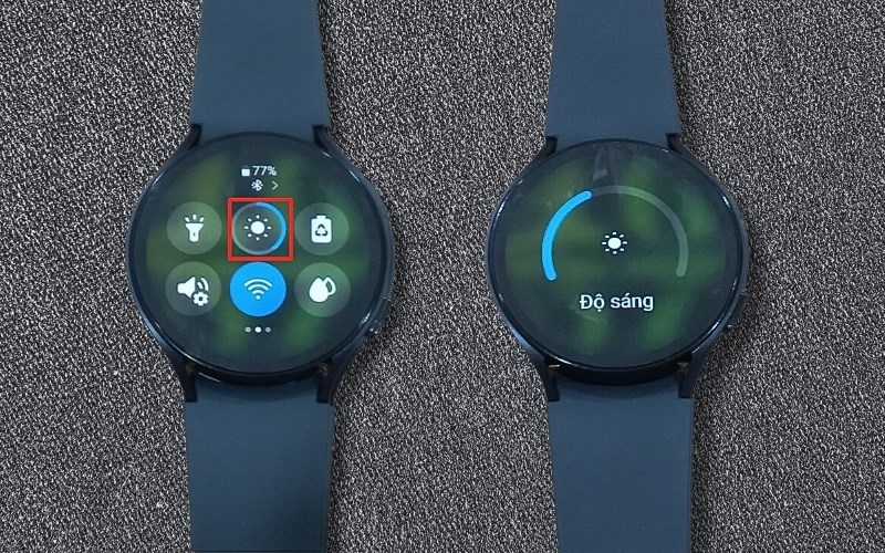 cách tăng giảm độ sáng màn hình Galaxy Watch hình 2