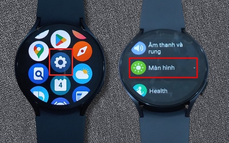 cách tăng giảm độ sáng màn hình Galaxy Watch hình 3