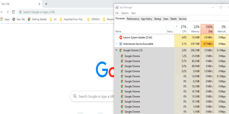 task manager tren chrome