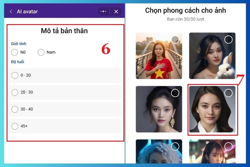 Cách tạo ảnh biến hình học sinh với Zalo AI ảnh 6