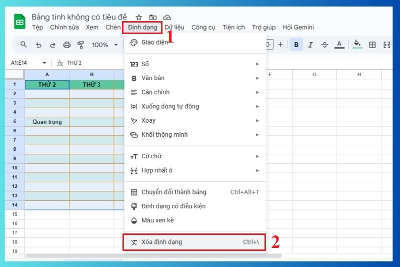 Cách tạo bảng trong Google Sheet ảnh 10