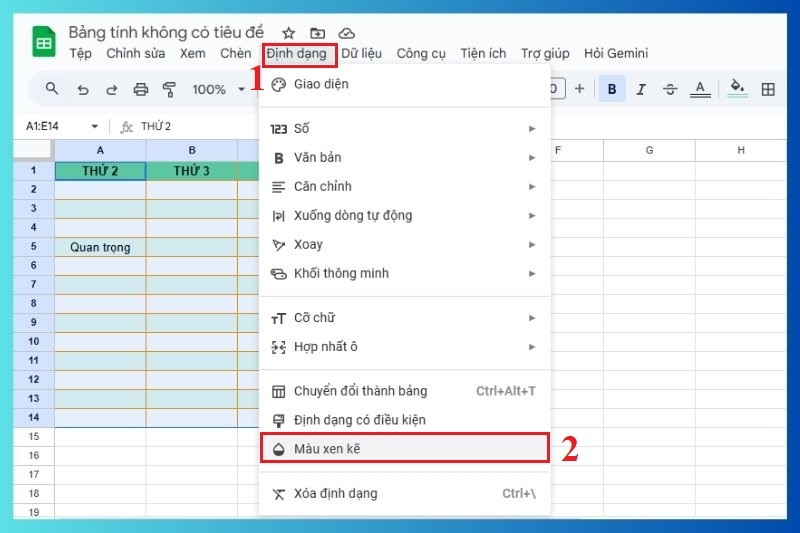 Cách tạo bảng trong Google Sheet ảnh 8