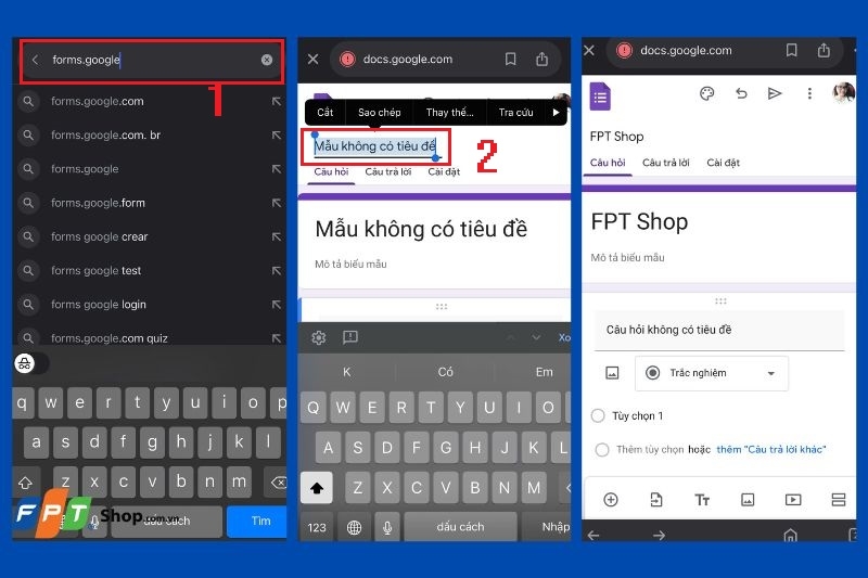Cách tạo Google Form trên điện thoại ảnh 3