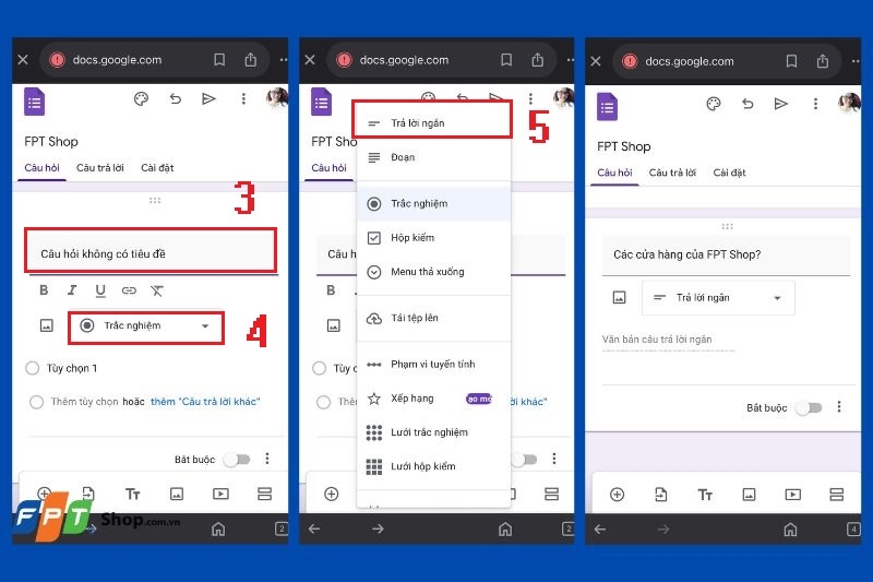 Cách tạo Google Form trên điện thoại ảnh 4