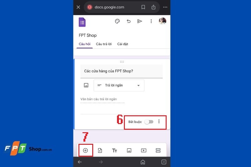 Cách tạo Google Form trên điện thoại ảnh 5