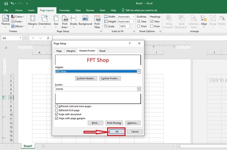 cách tạo Header trong Excel - Hình 8
