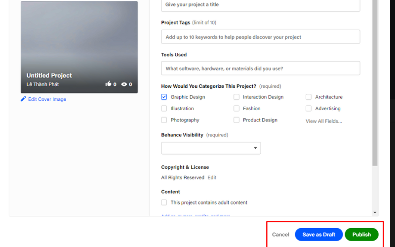 Đăng tải lên web hoặc làm bản nháp